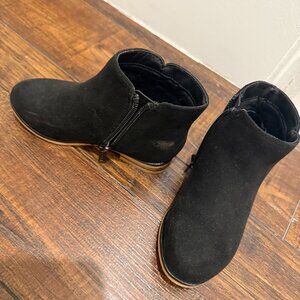 Girls Black Suede Boots Size 9 | Target | Worn Once | Like New